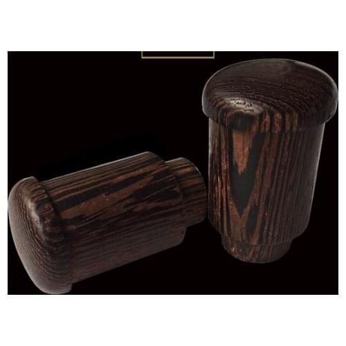 02 Traditional painting and calligraphy mounting material 2.3cm painting and calligraphy shaft head mahogany solid wood