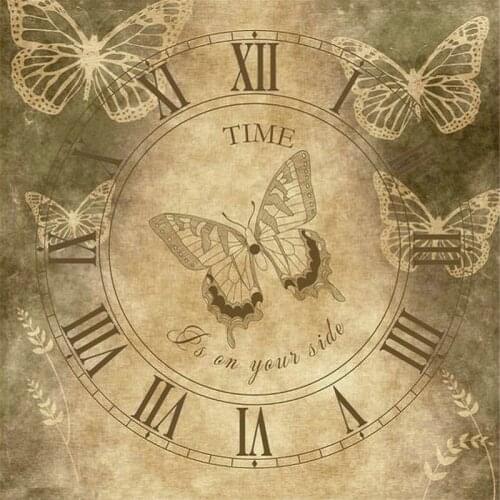 5D Full Diy Diamond Painting Cross Stitch Square Rhinestone Sets Diamond Mosaic Handmade Butterfly clock Diamond Embroidery