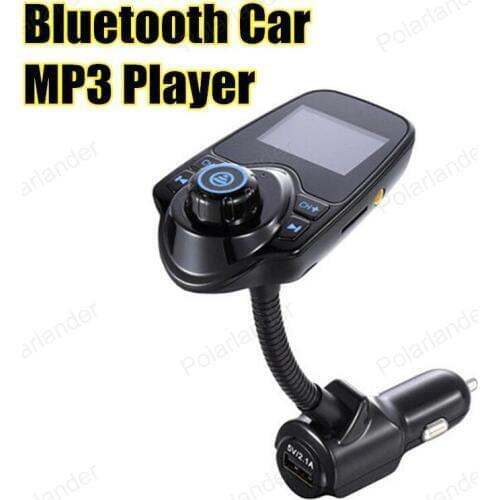 Bluetooth Car Kit FM Transmitter Hands Free AuxMp3 Player Modulator with LED Display Portable Dual USB Charger Transmissor FM