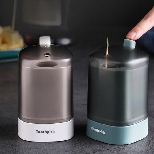 Automatic Toothpick Holder Container Household Table Toothpick Storage Box Toothpick Dispenser