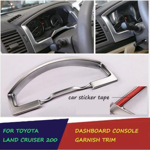 Chrome 2016-2018 Dashboard Central Console Instrument Panel Plateform Trim Cover For Toyota LC Land Cruiser 200 Accessories