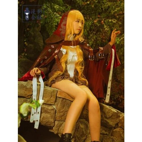 Anime SINoALICE Alice Cosplay Costumes Fashion Little Red Riding Hood Violence Uniform Suit And Props Full Set XS-XL In Stock