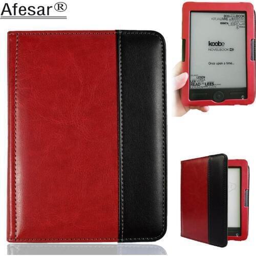 Afesar Flip Cover Case For Koobe Novelbook HD hungary eReader 6 inch Shine leather pouch with magnetic clasp protect your ebook