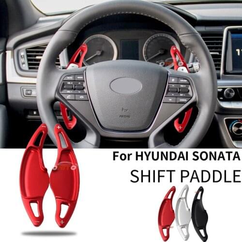 Hot 1 Pair for SONATA 9 Aluminum Alloy Car Steering Wheel Gear Shift Paddle Shifters Car Styling auto accessories