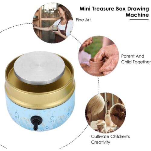 Small Pottery Wheel Professional Mini Electric Pottery Forming Machine For Kids