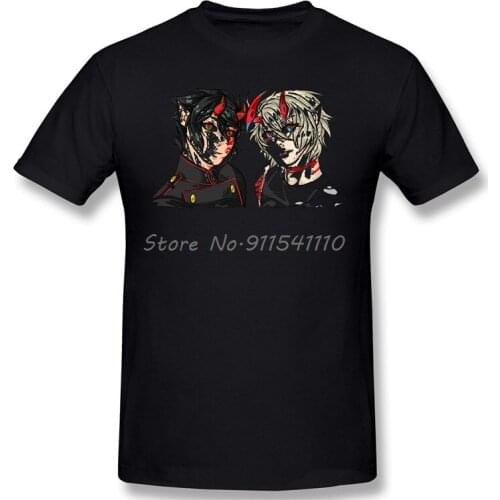 Demon Duo - Mikayuu Comfort Clothes Streetwear Design Seraph of the End Dark Fantasy Anime Series Cotton Men T-Shirt