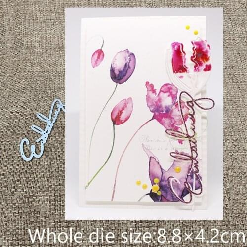 New Design Craft Metal Cutting Die cut dies German Invitation letters scrapbook Album Paper Card Craft Embossing die cut