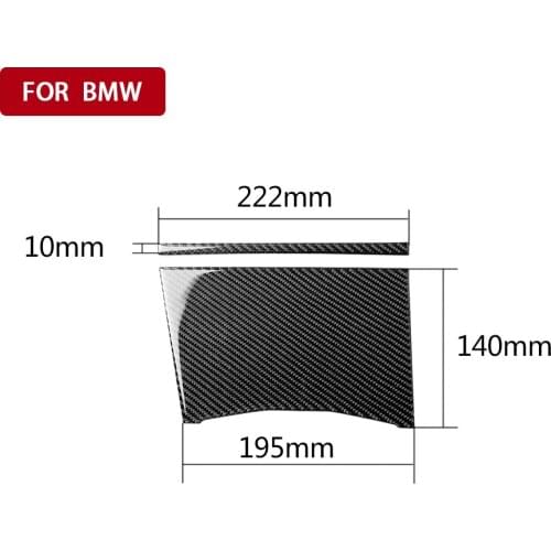Carbon Fiber Armrest Cup Holder Panel Cover Trim Sticker For BMW 3Series G20 G28