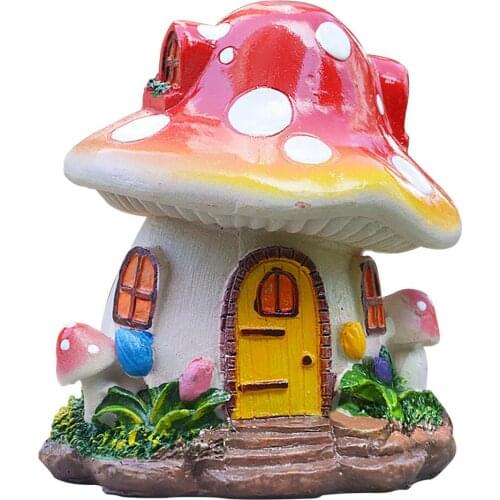 Fairy Garden Mushroom House Miniature Mushroom House Statues Accessories For Home Decor