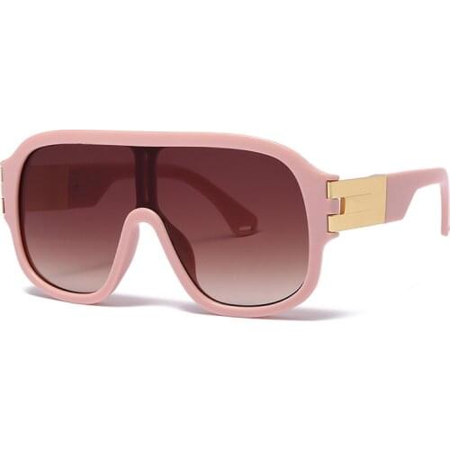 Vintage Gradient Sunglasses Men Large Frame Fashion Women Sun Glasses One Piece Pc Lens Outdoor Sports Google Trendy Eyeglasses