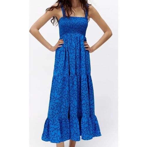 Голубые летние платья Yenkye China At AliExpress