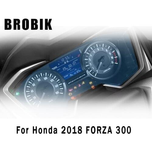 BROBIK For Honda 2018 FORZA 300 Motorcycle Cluster Scratch Protection Film Blu-ray Speedometer Guard