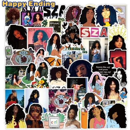 10/30/50pcs American Female Singer Sza Stickers For Skateboard Laptop Refrigerator Suitcase Notebook Backpack Helmet Gift Decals