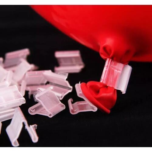 100PCS/Lot Useful "V" "H" Shape Balloons Sealing Clip Ballon Buttons Clips Wedding/Birthday/Christmas Party Decoration Supplies