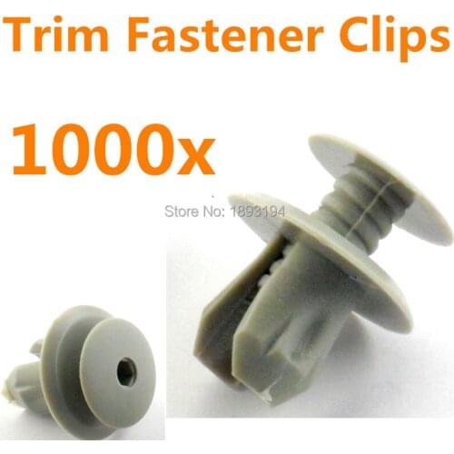 1000 Pcs Bumper Clips Interior Trim Push Type Retainer Fit 9mm Hole 701867299 For VW T4 T5 Transporter Eurovan