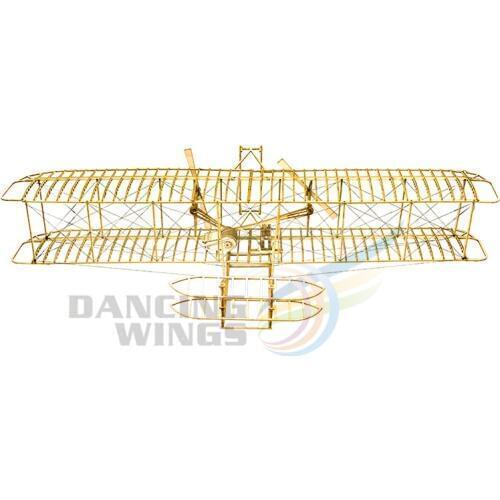 3D Woodcraft Construction Kit - Wright Brothers Flyer Model Aircraft to Build, Perfect 3D Wooden Puzzle DIY Toy for Adults