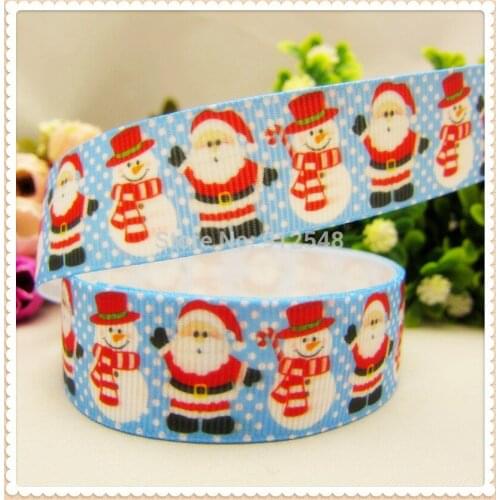 AB72016,22mm Christmas Series Printed grosgrain ribbon,DIY handmade materials,headwear accessories,wedding gift wrap