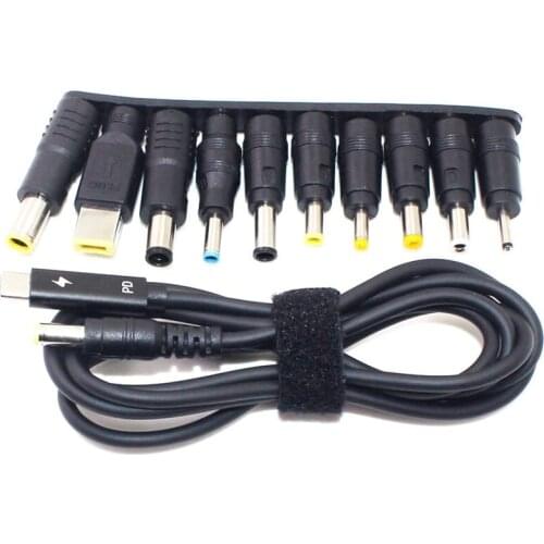 100W TYPE-C To Round Port Laptop Adapter Connector Plug DC Power Adapter Laptop PD Fast Charge Charging Adapter