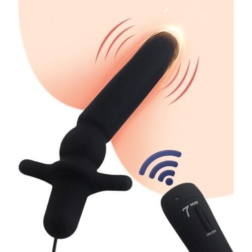 Anal Butt Plug 7 Modes Vibrators Prostate Clitoris Stimulator Vibrator Gay Sex Toys Remote Control Massager Products for Adults