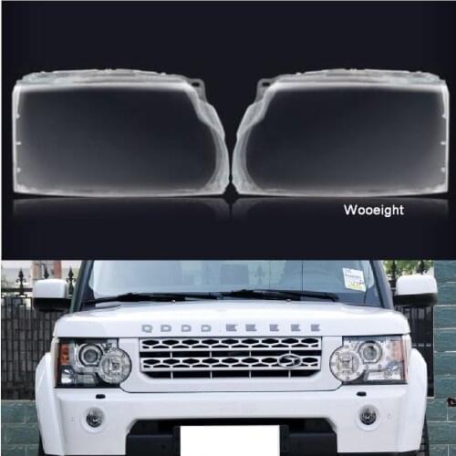 Wooeight Car Replacement Auto Shell Cover Clear Shade Caps Car Headlamp Lens Fit For Land Rover Discovery 4 LR4 2010 2011 -2018