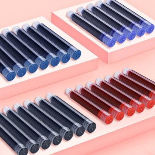 Large Capacity Practise Calligraphy Universal Black Blue Fountain Pen Ink Sac Erasable Student Writing Office Stationery