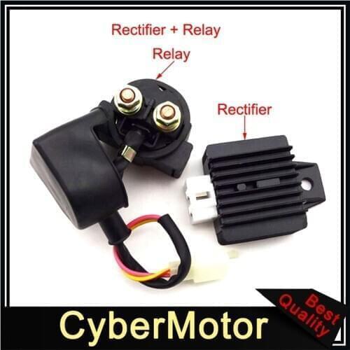 Regulator Rectifier Solenoid Relay For 50cc 70cc 90cc 110cc 125cc Engine Chinese Lifan Loncin ATV Quad 4 Wheeler Taotao Roketa