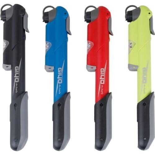 Giyo Bicycle Compact Pump Incl. Mount Bracket Fits Schrader Presta Valve Portable Inflator Multi Model & Color Options 04S 41S