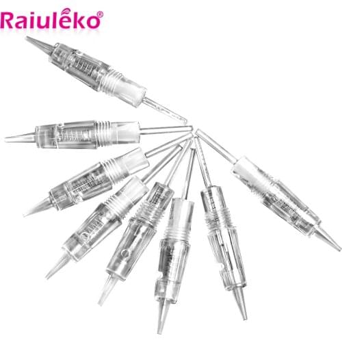 100/50/20pcs Screw Microblading Needles 1D 1R 2R 3R 3F 5R 5F 7R 7F For Dr.pen MYM Electric Tattoo Pen Tattoo Cartridge Needles