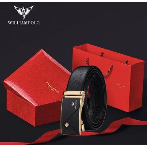 Famous Brand Belt Man Luxury Brand Fashion Genuine Leather Automatic Bucket Designer Peplum Belt PL20695-96P