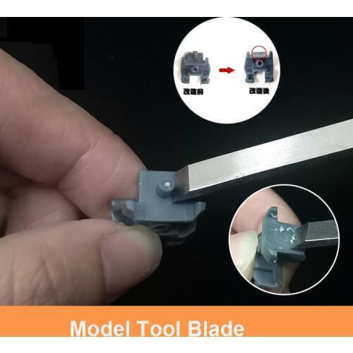 Metal Big Blade / Big Push Knife Model Detail Modification Tool Detail Removal