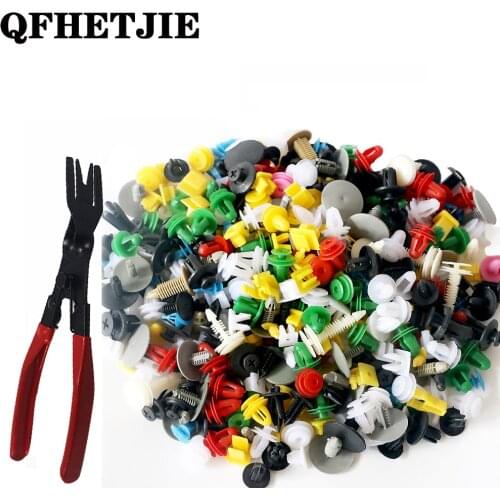 Door trim car bumper rivet fixer fender fastener clip set 500PCS universal car fastener with hand tool