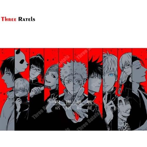 Three Ratels A986 Anime Role Of Jujutsu Kaisen Stickers For Car Styling Personalized Auto Anti Scratch Film Decals