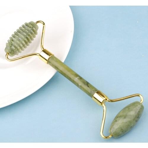 Jade Stone Facial Massage Roller For Face Women Neck Natural Massager Gua sha Scraper Set Thin Lift Beauty Slimming Tools Roller