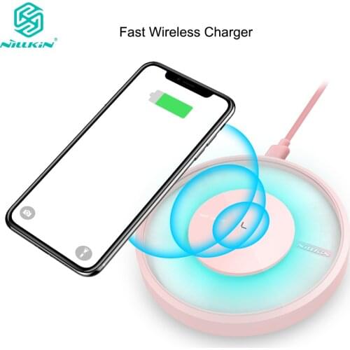 Nillkin 10W Fast Wireless Charger for Samsung Galaxy Note 10 10+ S10 S9 Plus Qi Charging Pad for iPhone 11 Xs Max X for Mi 9 LED