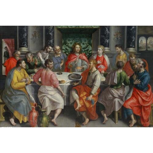 Wholesale oil painting # HOME OFFICE TOP Decor ART # The Last Supper Christ ART painting ON CANVAS # 36" LARGE-- good quality