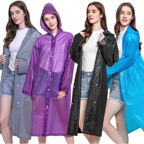 Unisex Disposable Waterproof Thicken Hooded Outdoor Travel Long Raincoat Poncho Disposable protective Raincoat Poncho Disposable