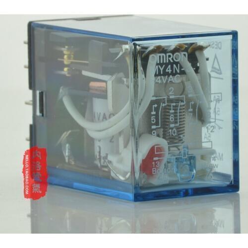 [SA] relay MY4NJ MY4N-J DC12V DC24V AC24V AC110V AC220V 14 feet 4CO 3A genuine original--10pcs/lot