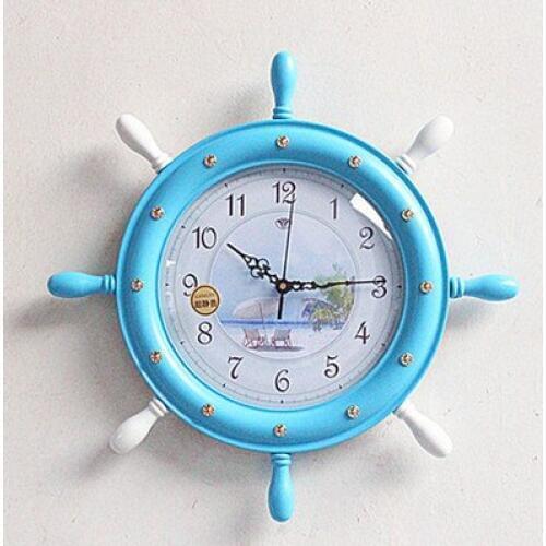 Modern minimalist art Vintage American room European style garden minimalist classical music decorative household wall clock