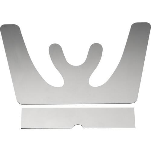 1Set Stainless Steel Dental Occlusal Dental Mouth Mirrors Autoclavable Maxillary Casting Jaw Fox Plane Oral Care Tool