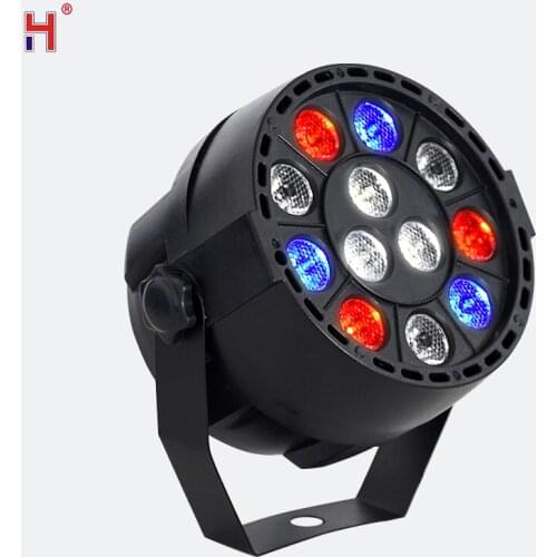 DMX-512 RGBW LED Stage PAR Light Strobe Professional 8 Channel Party Disco DJ Show 15W AC 100-240V