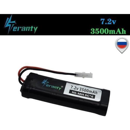 Tamiya Connectors 7.2V 3500mAh SC Ni-MH battery for RC Cars RC Toys Tanks Boats (KEP-2P) 5000mah 7.2v Rechargeable Battery 1pcs