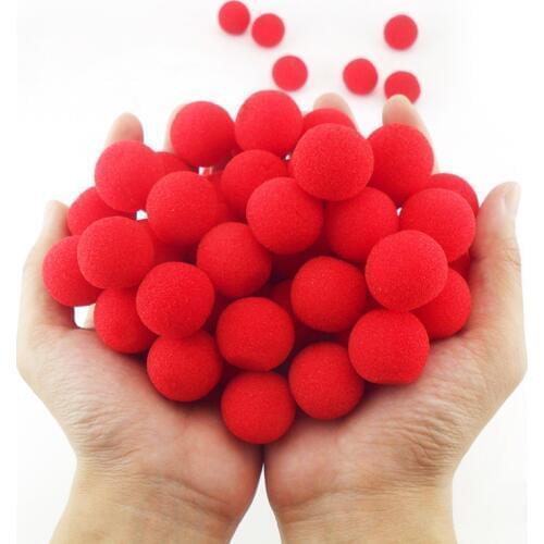 10 PCS 2.5cm Finger Sponge Ball Magic Tricks Classical Magician Illusion Comedy Street Close-Up Stage Card Magic Accessories