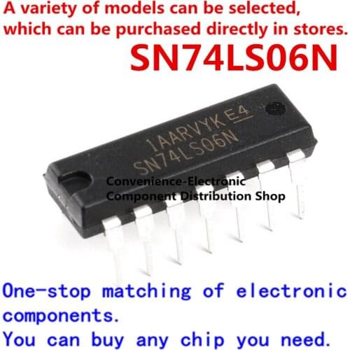 10PCS/PACK SN74LS06N 74LS06N 74LS06 Directly insert SN74LS06 logic-gate and inverter/inverter DIP-14