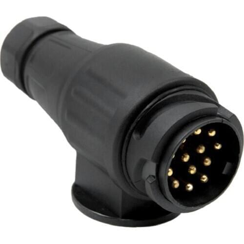 13 Pin Trailer Connector Plug Caravan RV Towing Wiring Adapter Plastic