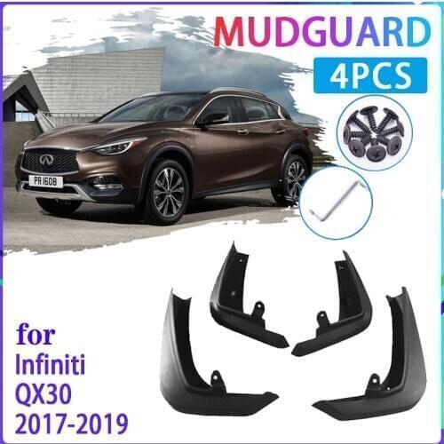 4 PCS Car MudFlaps for Infiniti QX30 2017 2018 2019 Mudguard Splash Guards Fender Auto Accessories