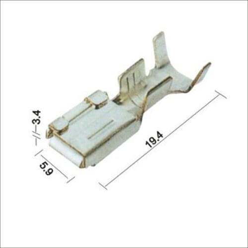 500pcs terminals connector female wire connector terminal Plugs socket Fuse box Wire harness Soft Jacket DJ621-4.8*0.8B