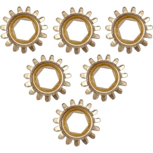 Tooyful 6 Pcs Tuners Tuning Pegs Machine Heads Mount Hex Hole Ratio 1/15 Gears for Guitar Instrument Parts
