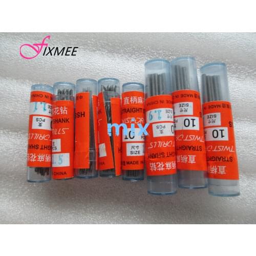 80pcs 1mm 1.2mm 1.3mm 1.4mm 1.5mm 1.7mm 1.8mm 1.9mm HSS Straight Shank High Speed Steel Twist Drill Bits Electric Drill Tools