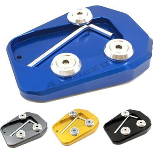 ACZ Motorcycle CNC Kickstand Foot Side Stand Extension Pad Support Plate Side Stand Enlarge For Yamaha MT09 MT-09 2013-2015