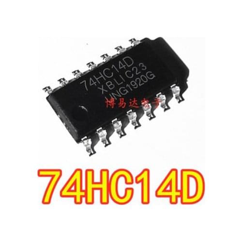 Free Shipping 100pcs 74HC14D SOP-14 74HC14